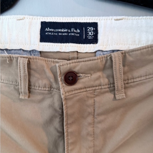 Abercrombie & Fitch Tan Chinos Classic Cotton Twill - Picture 3 of 4